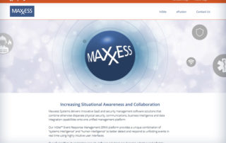 Home Page of the new Maxxess Website